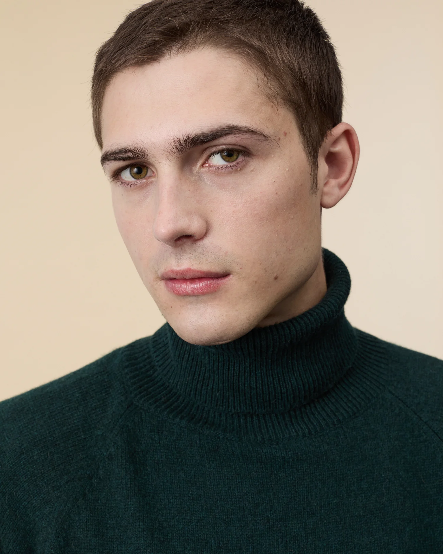 Men's Green Cashmere turtleneck - Image 3