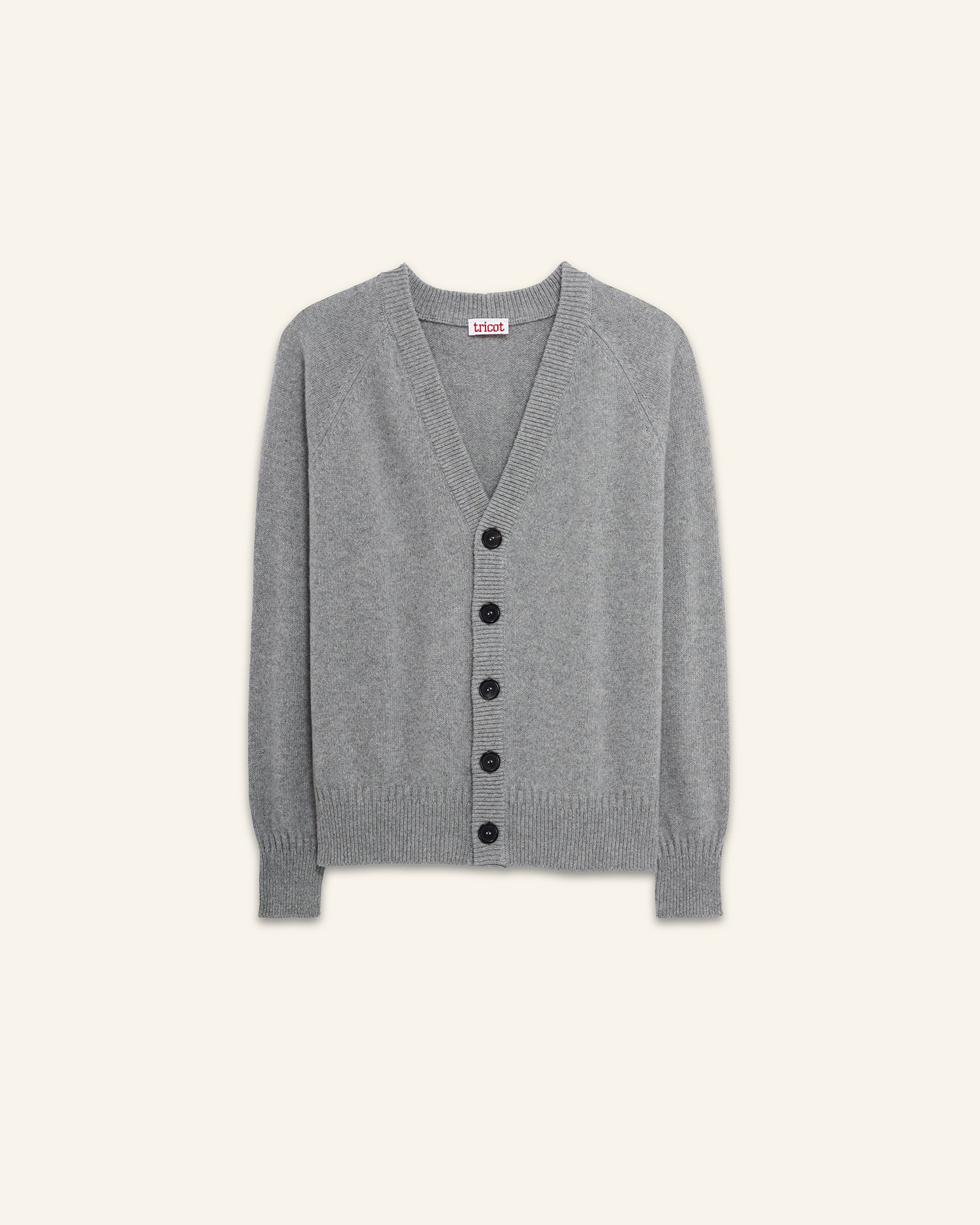 Men's Grey Cashmere Cardigan - Image 4