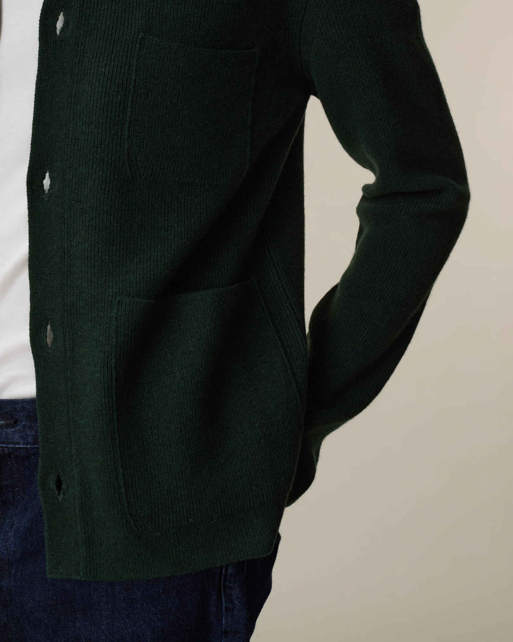 Men's Pine Green Worker Jacket - Image 4