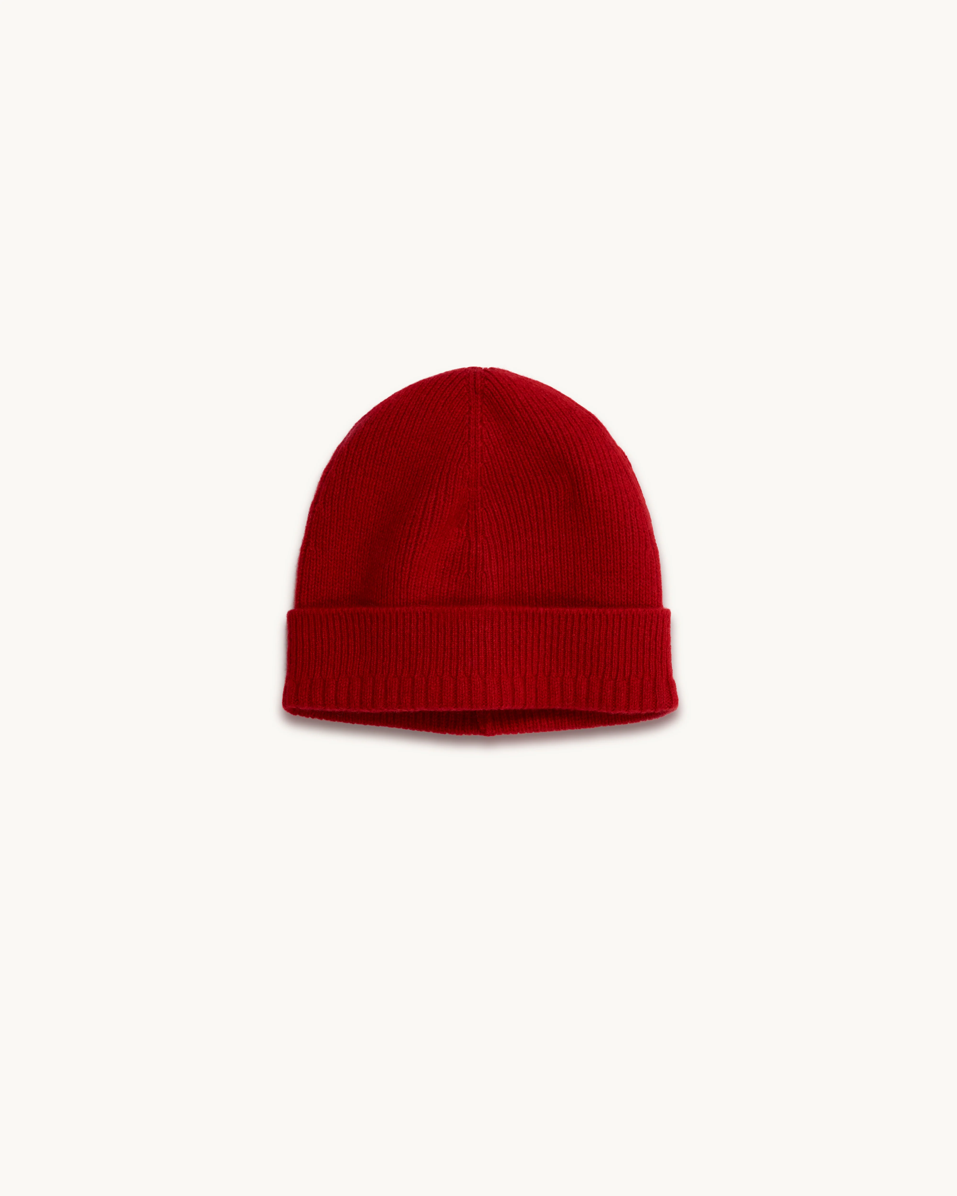Men's Red Cashmere hat - Image 3