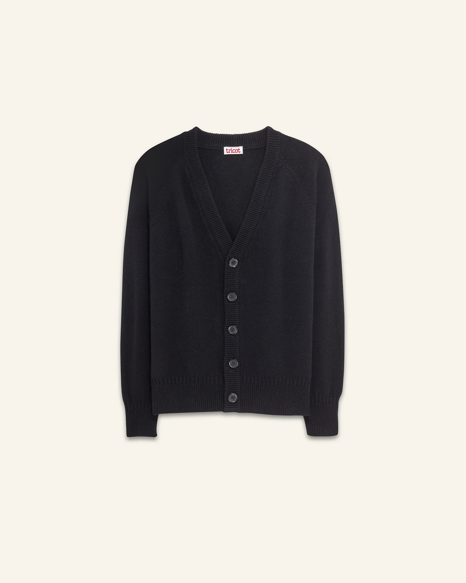Men's Black Cashmere Cardigan - Image 4