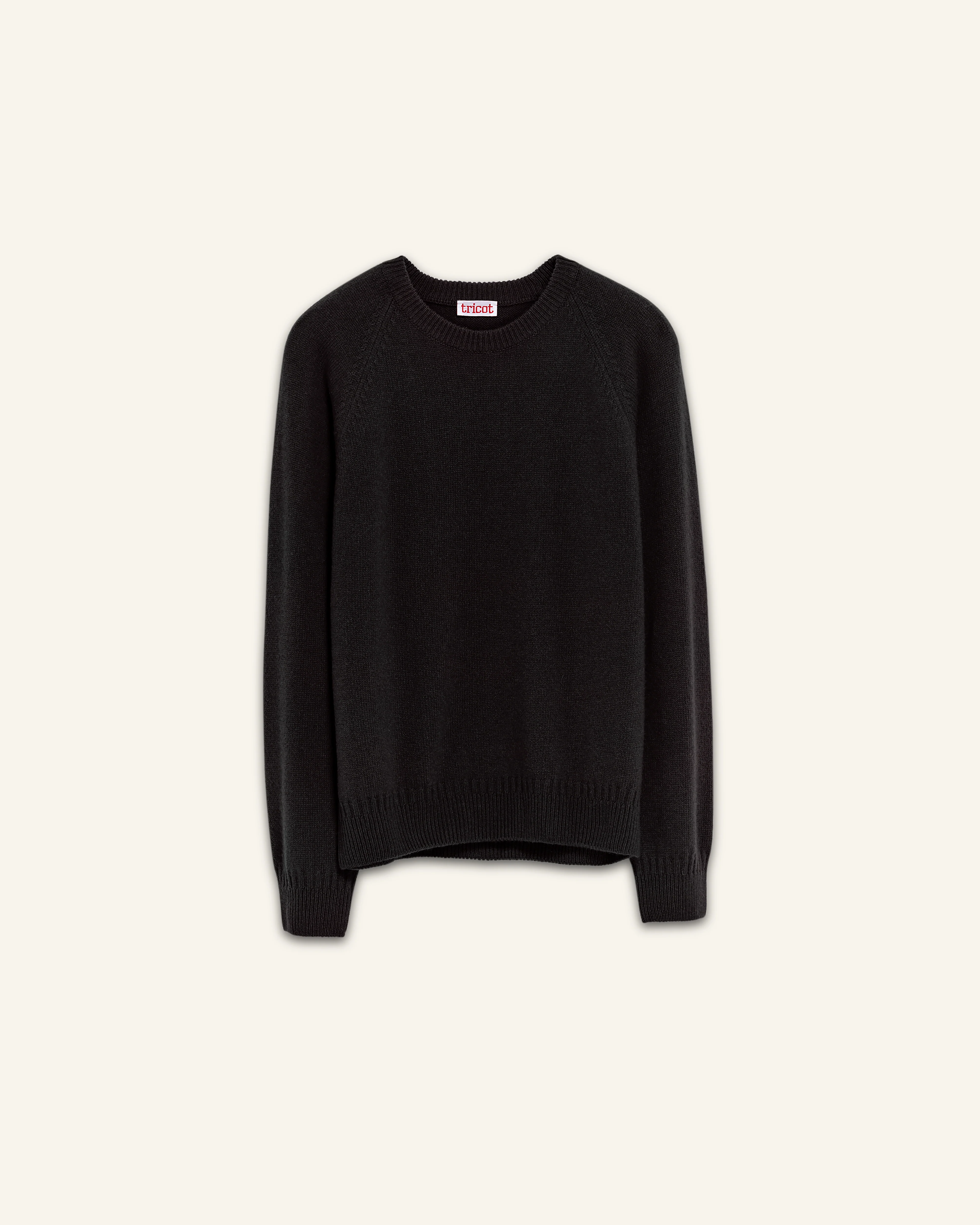 Men's cashmere crewneck sweater in Black - Image 4