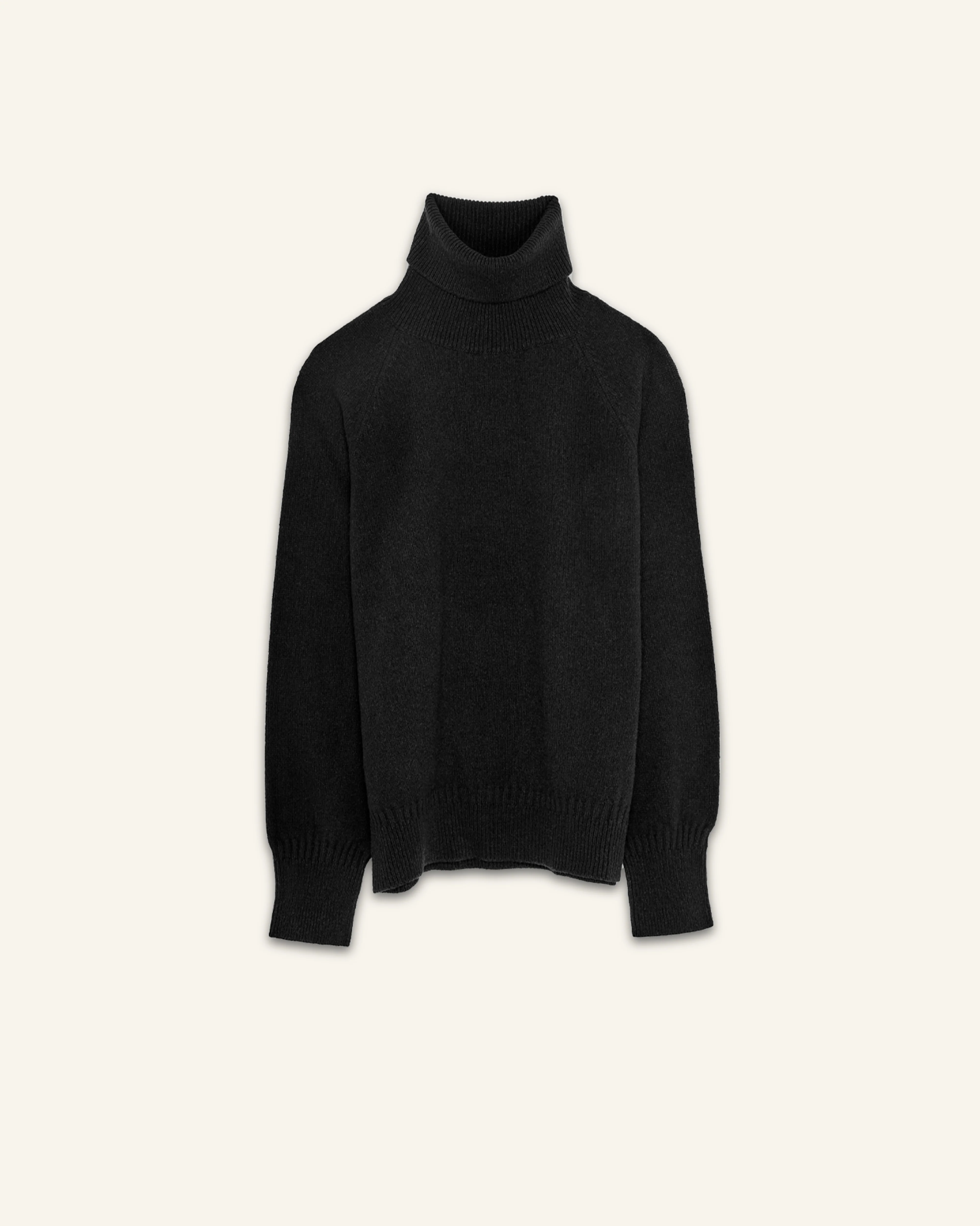 Men's Black Cashmere turtleneck - Image 3