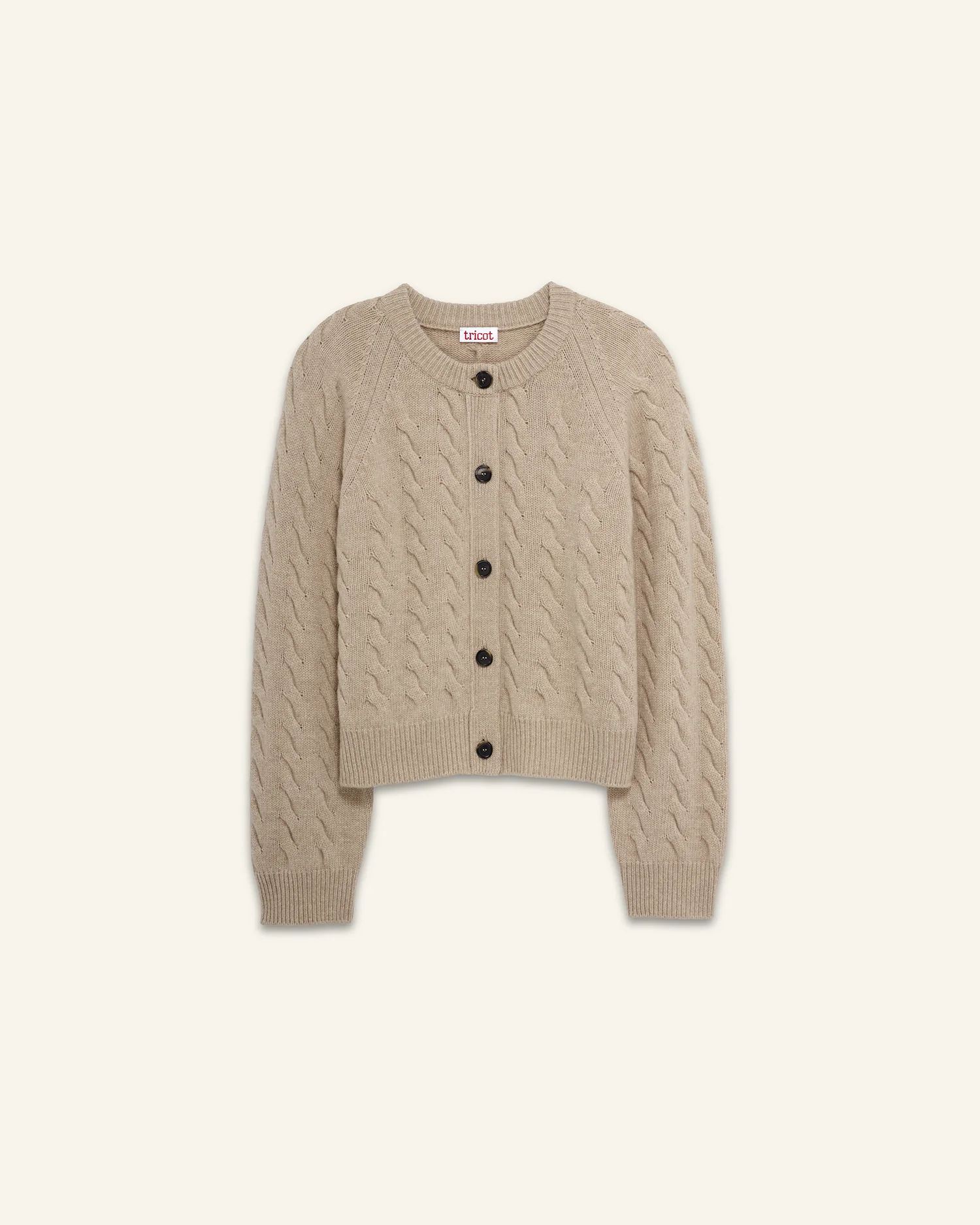 Women's Sable Cable Knit Cardigan - Image 4