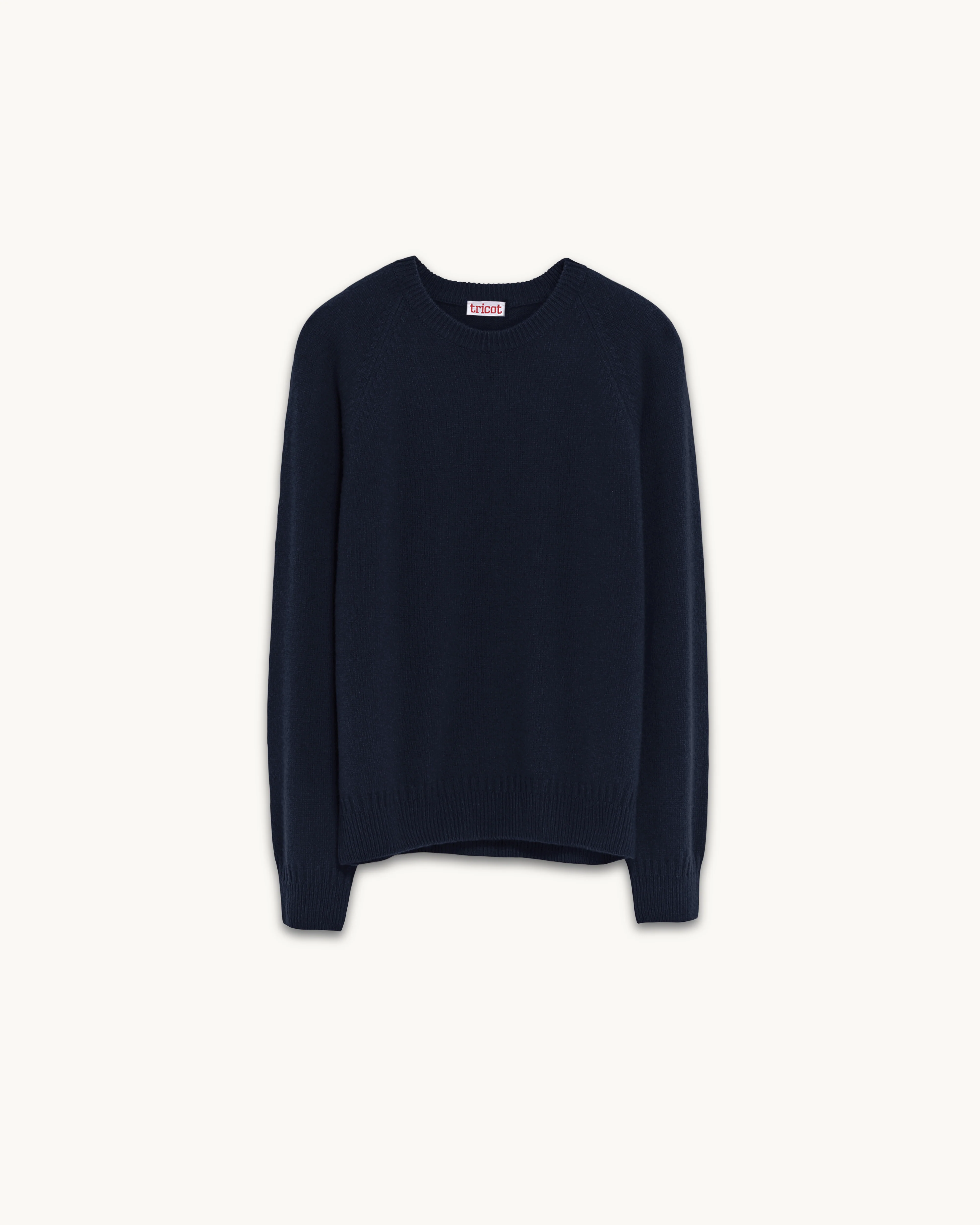Women's cashmere crewneck sweater in Dark navy - Image 4