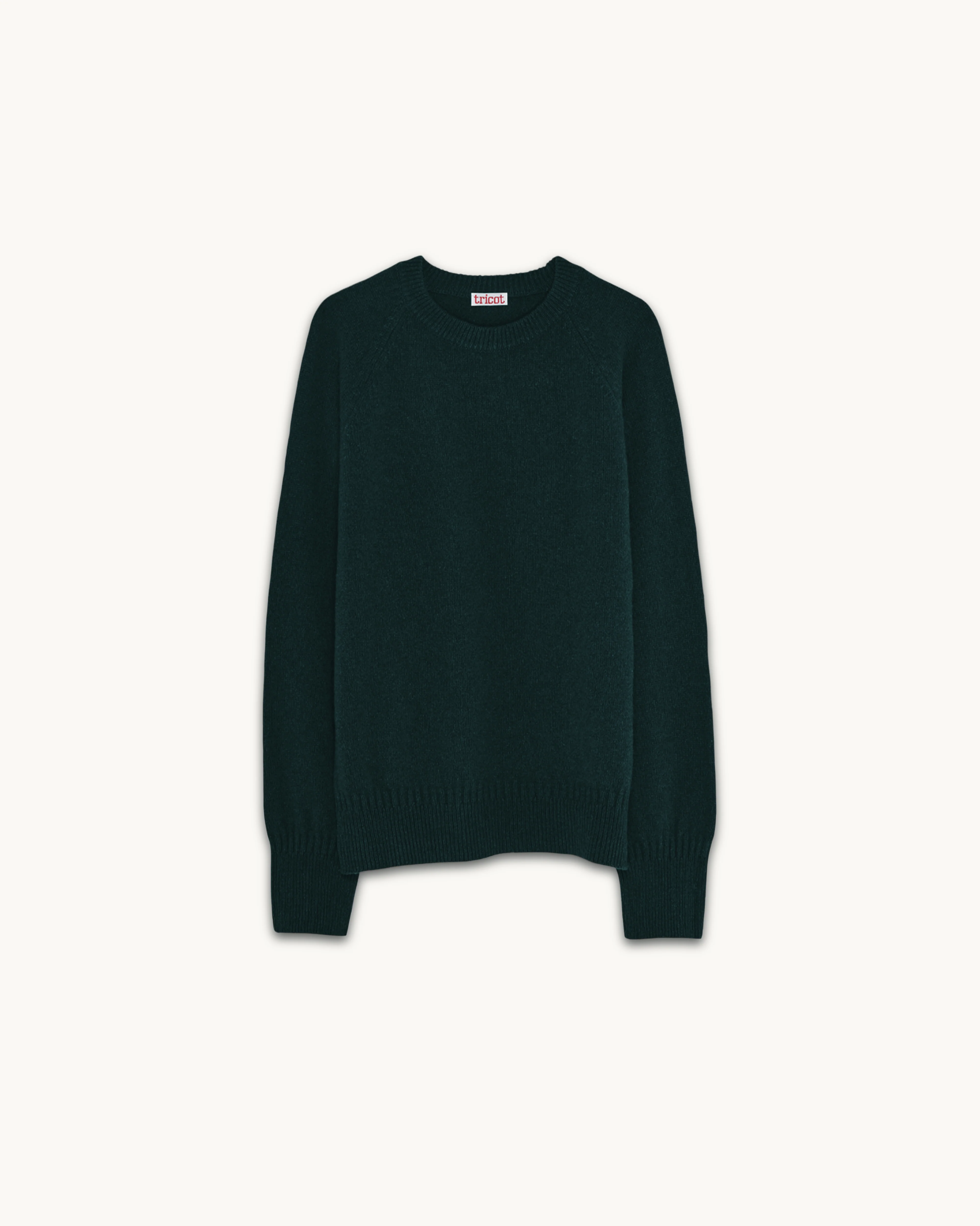 Men's cashmere crewneck sweater in Green - Image 3