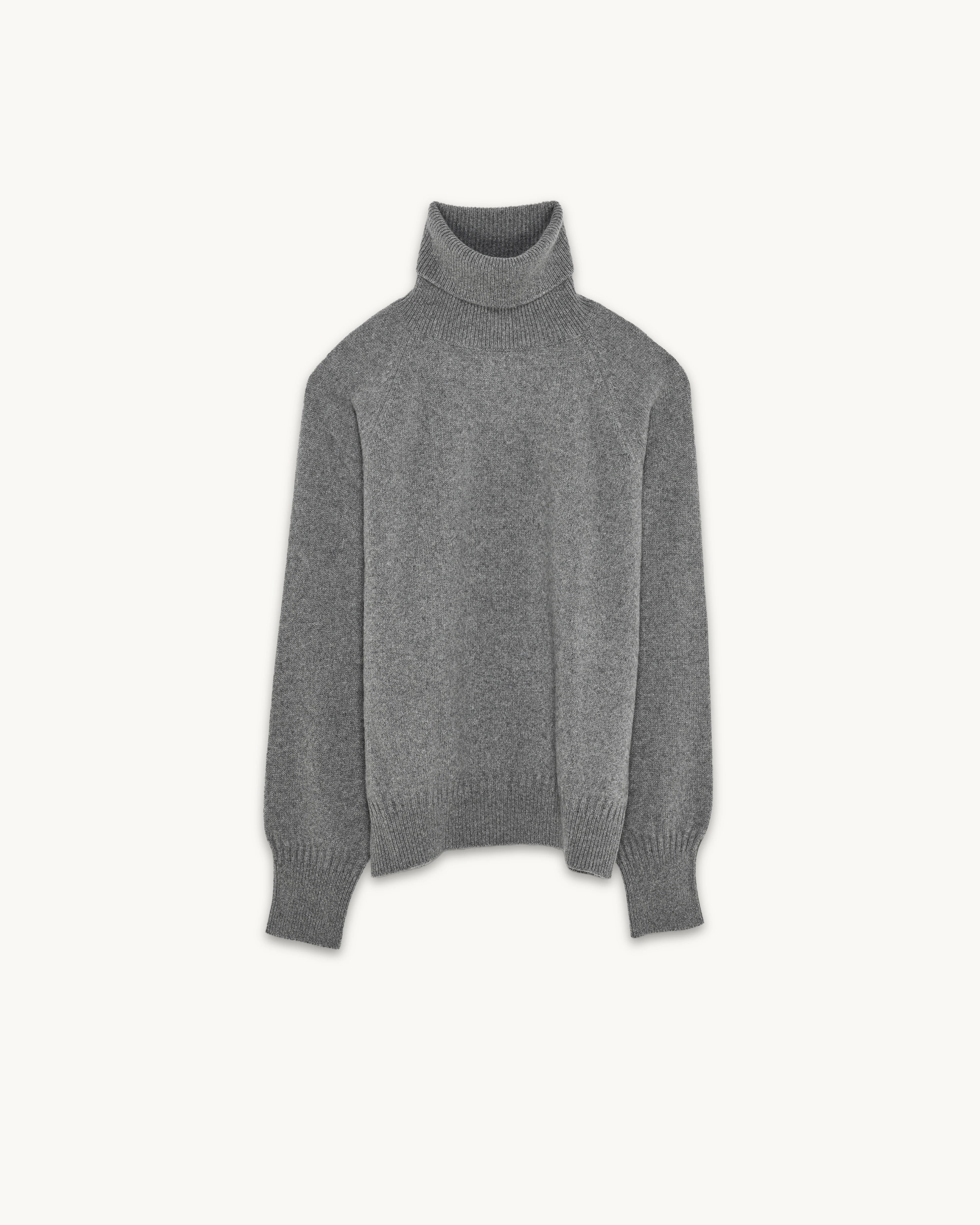 Women's Gray Cashmere turtleneck  - Image 3