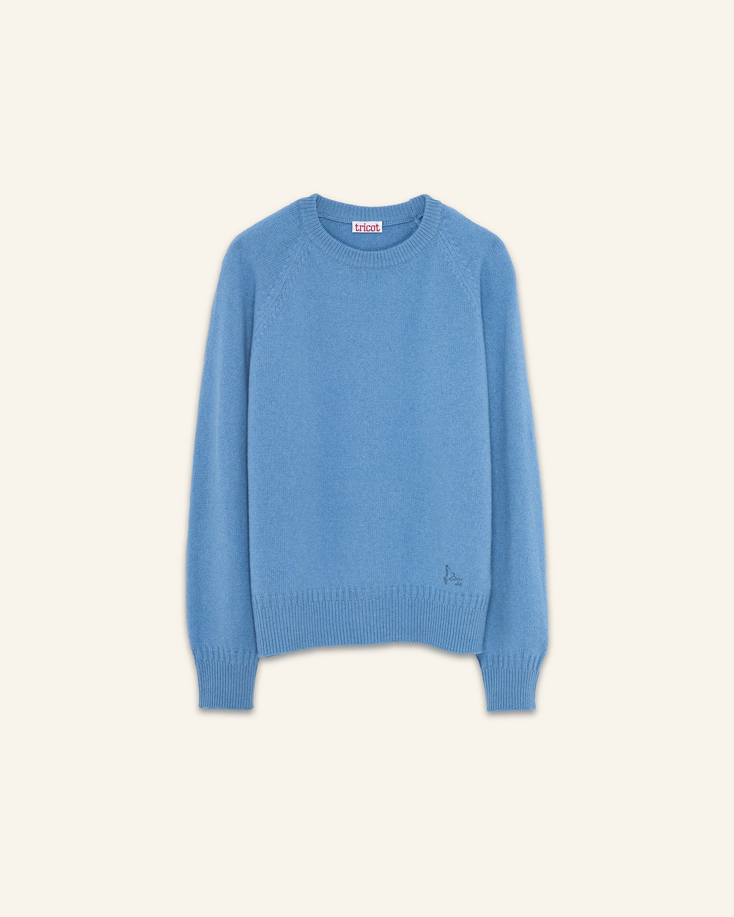 Women's Nina's blue Cashmere crewneck - Image 4