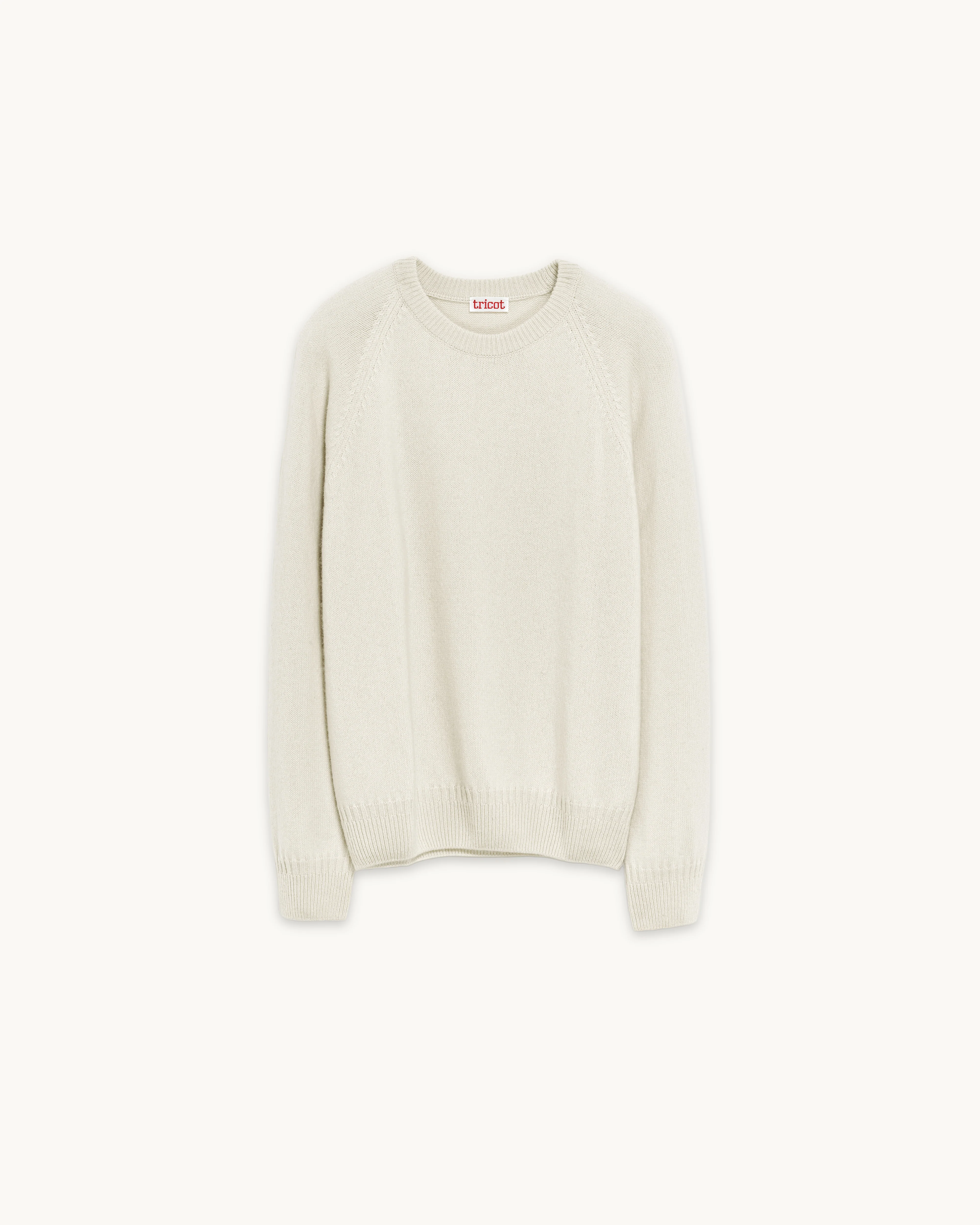 Men's Crewneck cashmere sweater in White - Image 4