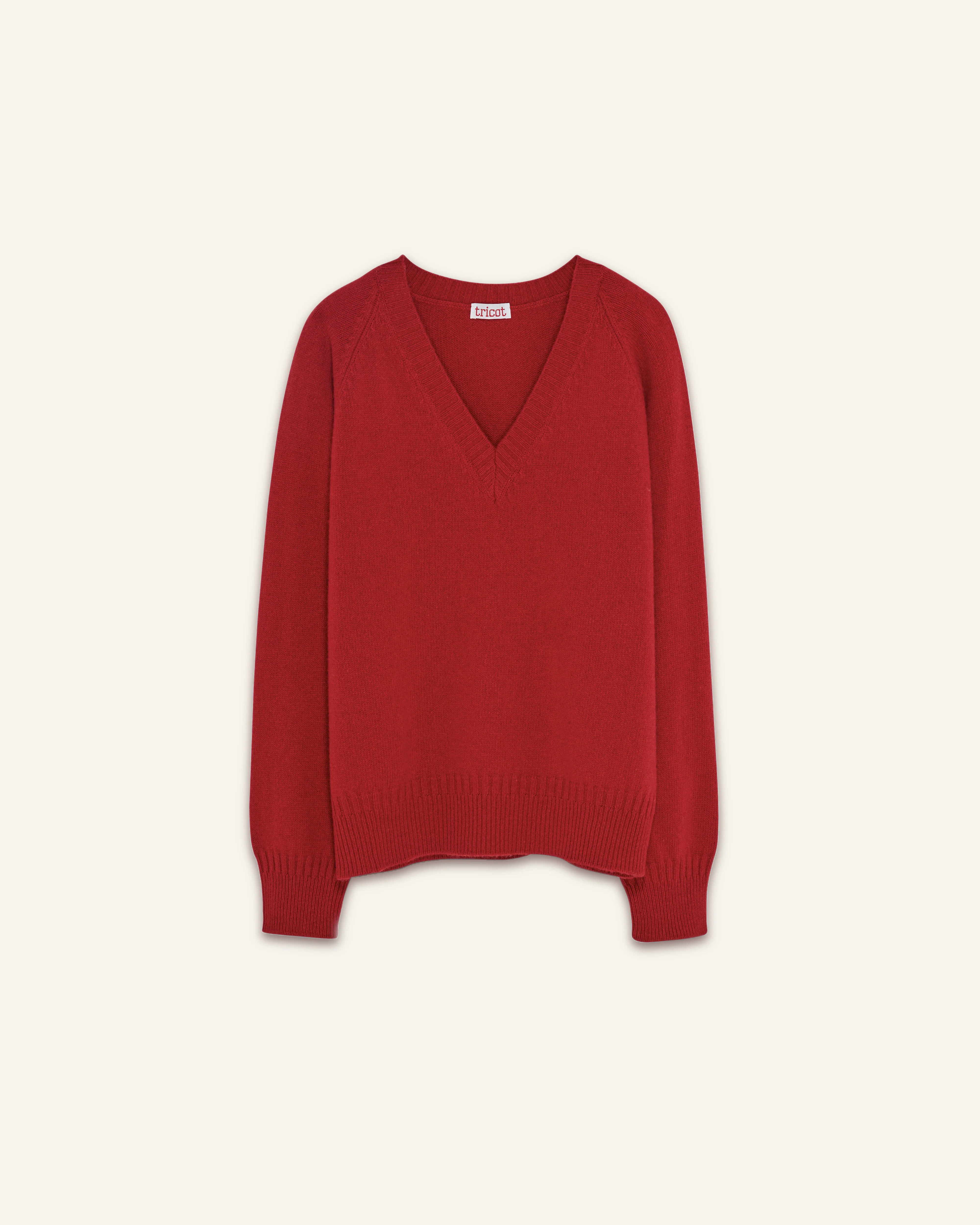 Women's cashmere V-neck - Image 4