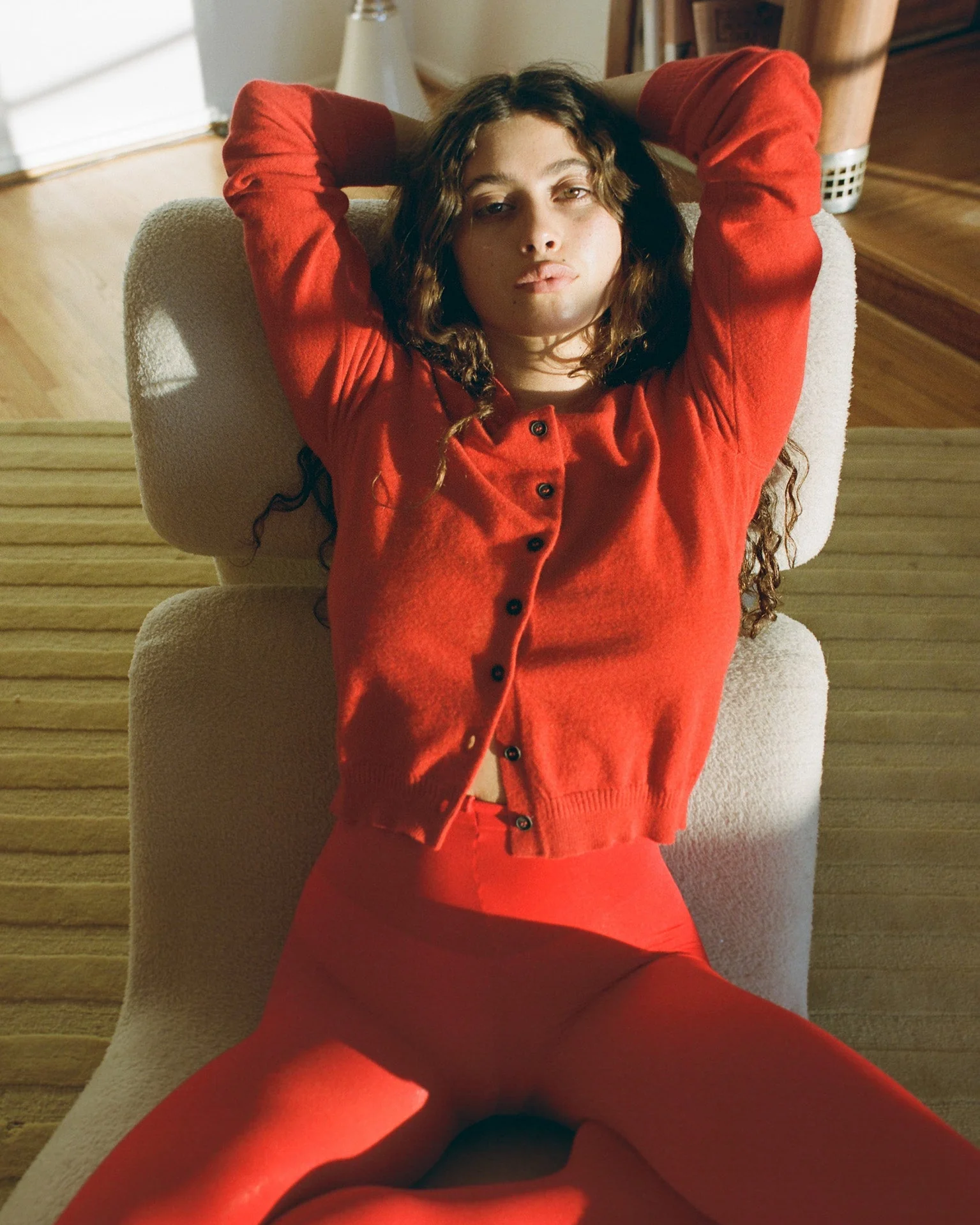 Tricot x Gil Rodriguez Red Cardigan - Image 3