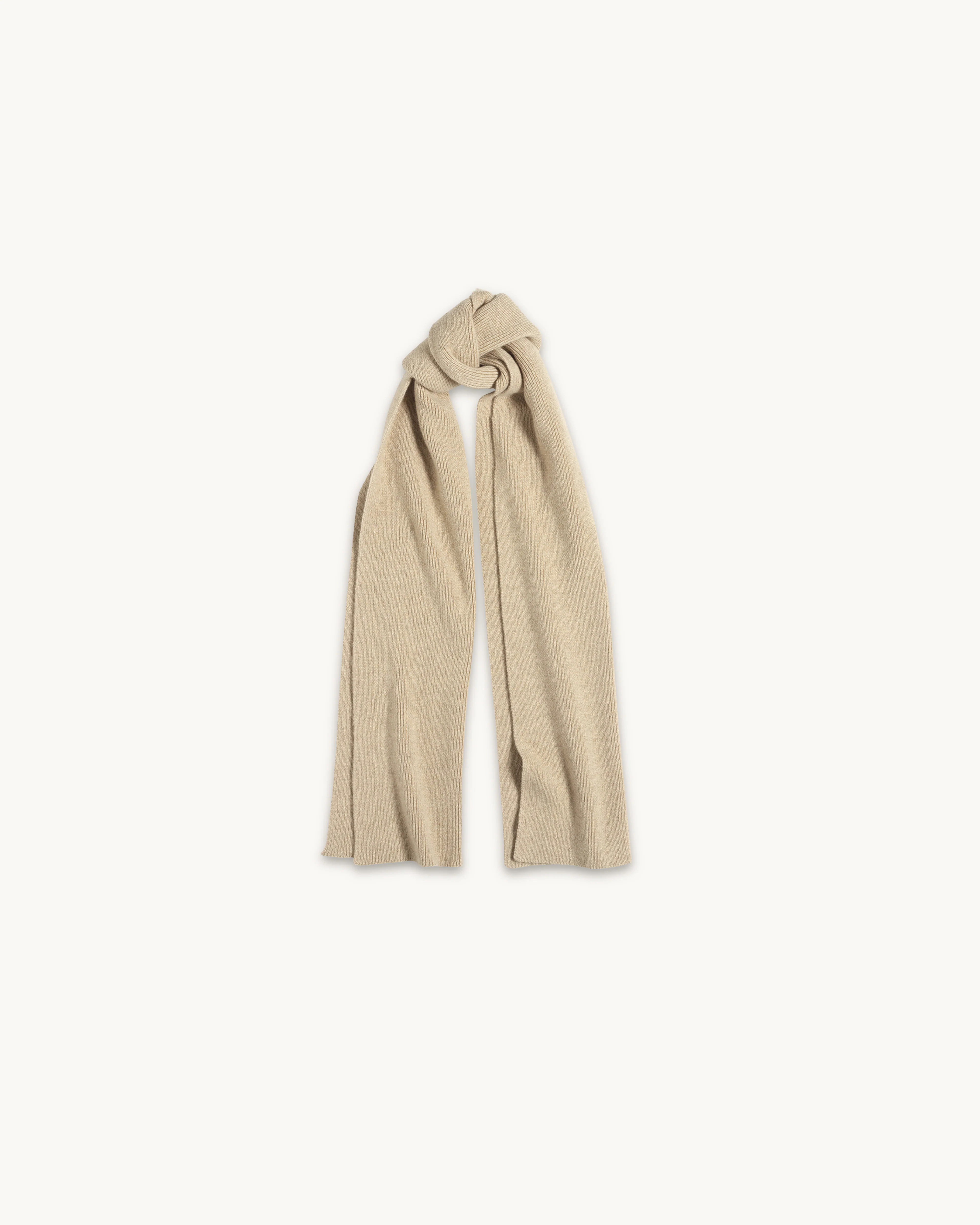 Men's Sand Cashmere Scarf - Image 3