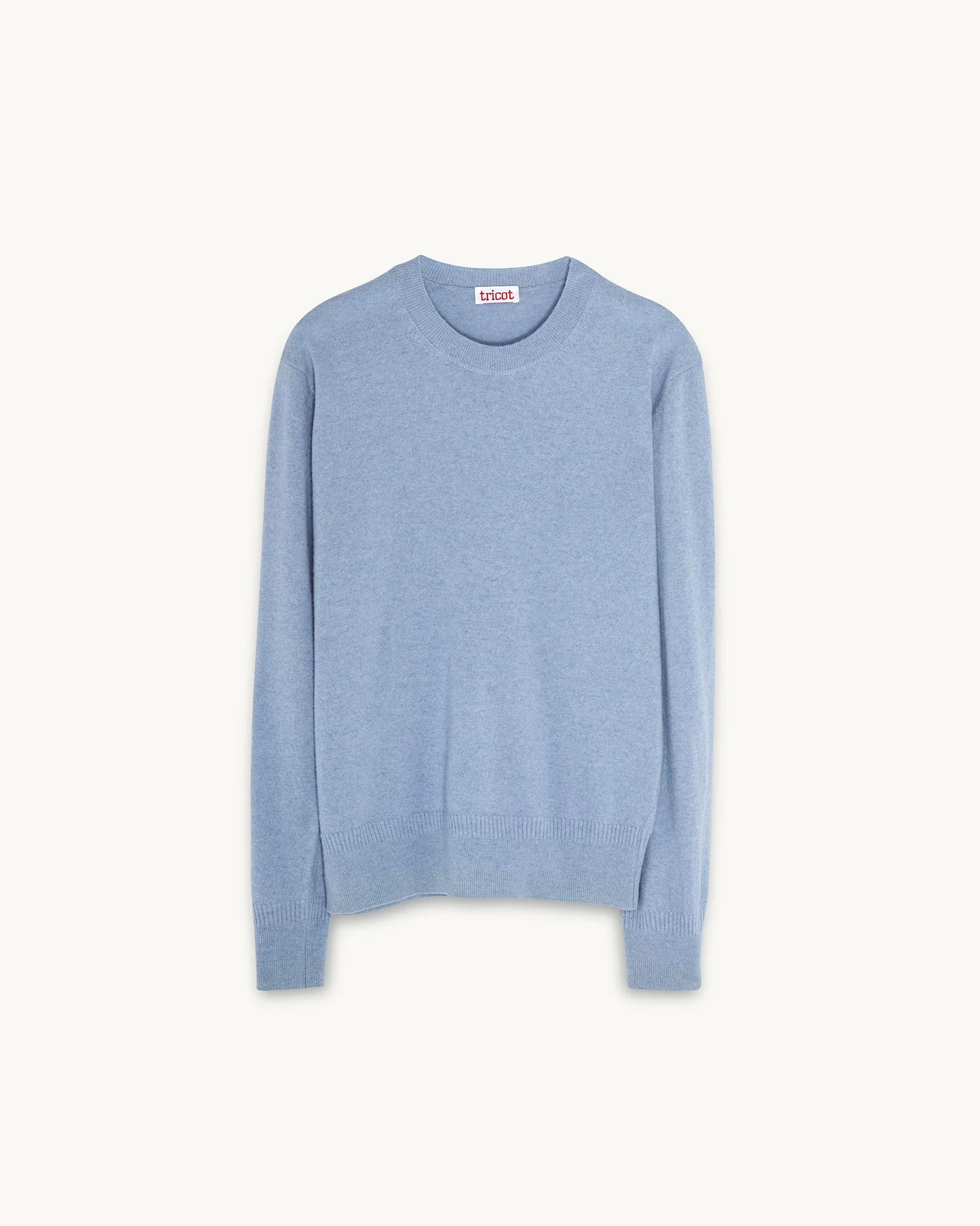 Men’s Lightweight Cashmere Crewneck – Sky Blue - Image 3